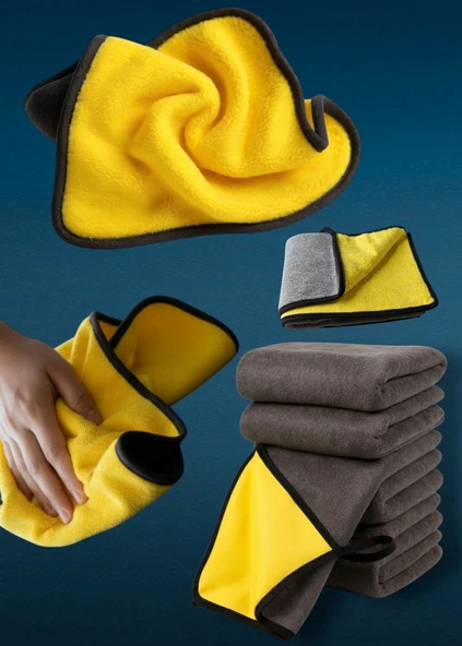 Technow King Zebra  50x70 cm 240 GSM Çift Taraflı Araç Oto Kurulama Temizlik  Bezi - Resim 10