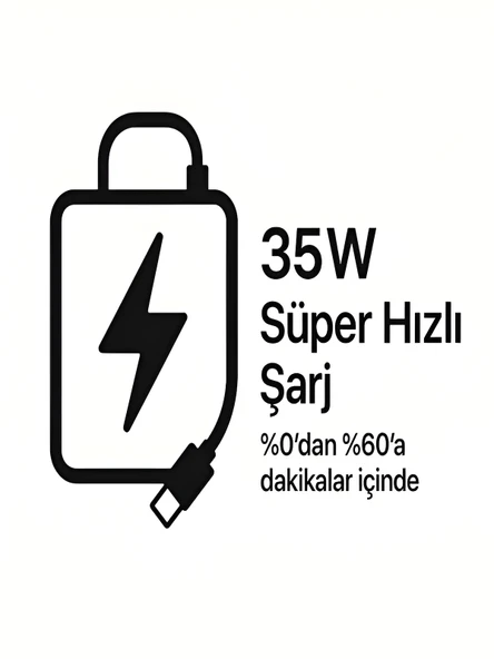 10000mAh LCD Dijital Göstergeli 35W Hızlı Şarjlı Powerbank - 56cm Type-C Kablolu - Resim 4