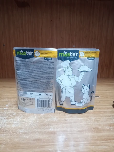 Master Tavuklu Yetişkin Kedi Pouch Mama 80 Gr X 10 ADET ürün görseli 1