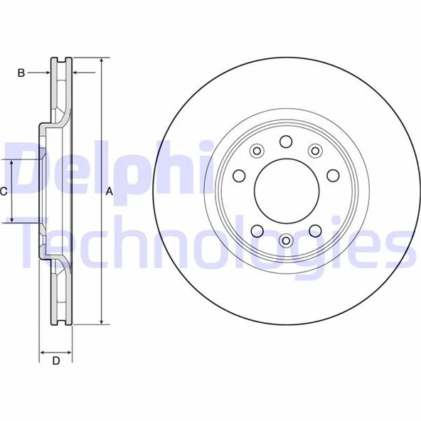 DELPHI BG4806C ARKA FREN AYNASI VIVARO C 19> JUMPY III 16> EXPERT 16> TOYOTA PROACE 16> 294x35x5DL HAVALI 1616394580-SU001A6369 ürün görseli 1