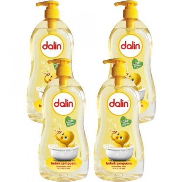 Dalin Şampuan Klasik 700 ml + 200 ml x 4 Adet