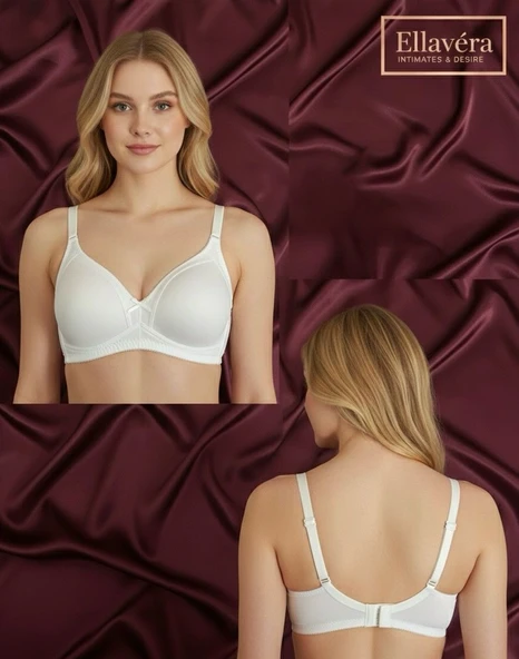 Soft Destekli Kaplı Düz Sütyen - Resim 3
