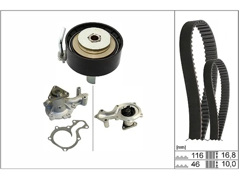 INA 530096130 TRİGER SETİ FORD FİESTA-FOCUS-CMAX 12> 1.0 ECOBOOST DİŞ:116-GENİŞLİK:16 E3BG 6M260 AA-E3BG 6K288 AA ürün görseli 1