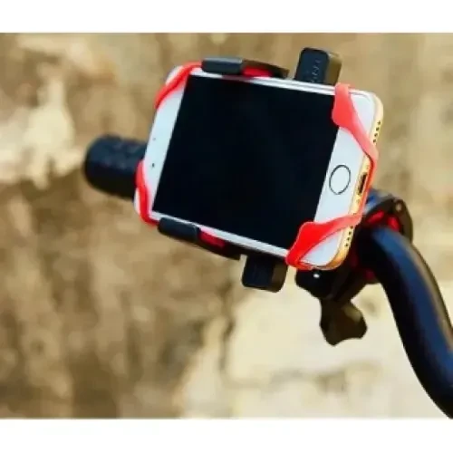 Lastik Destekli Standlı Bisiklet Telefon Tutucu - Resim 2