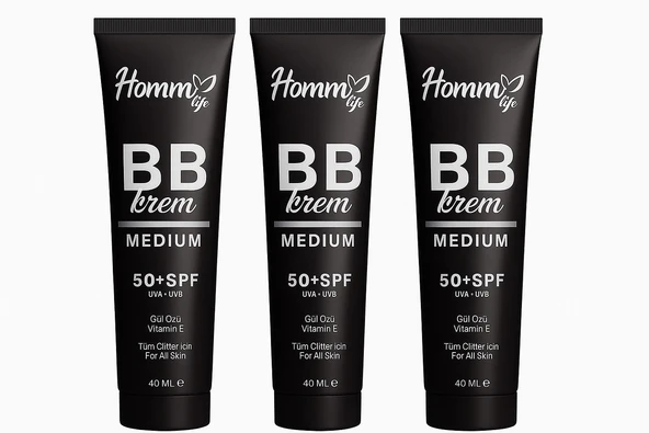HOMM BİTKİSEL Homm Life Bb Krem Light 50 spf 3lü ürün görseli 1