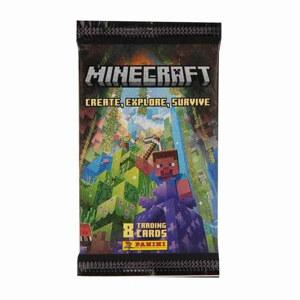 Orijinal Minecraft Treadin Card (4 Paket) - Minecraft Oyun Kartları - Minecraft Koleksiyonluk Kartı Minecraft Kart - Resim 3