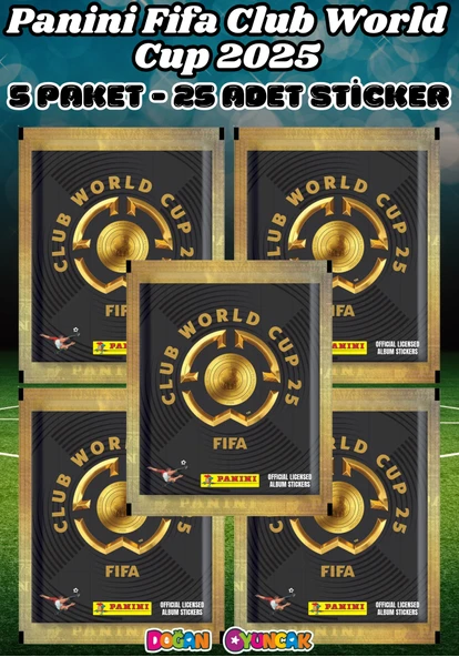 Panini FIFA Club World Cup 25 Sticker (5 Paket) - Fifa Dünya Kupası 2025 Trading Futbolcu Sticker Panini - Panini Sticke ürün görseli 1