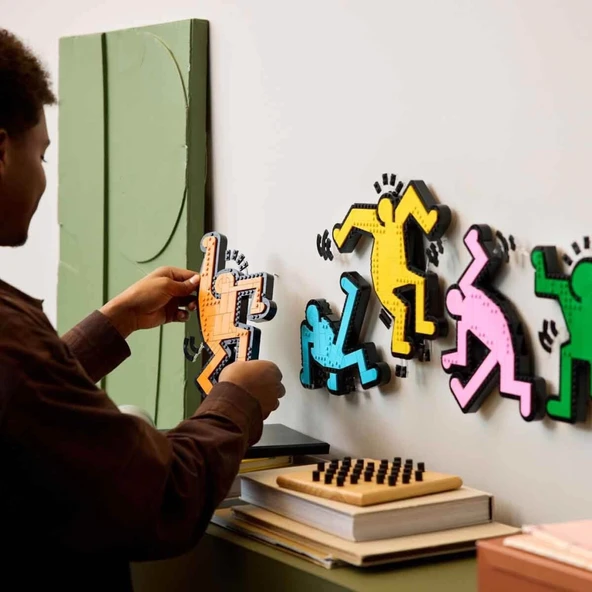 Art Keith Haring – Dans Eden Figürler 31216 - Resim 3