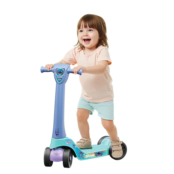 Stitch Scooter - Plastik Scooter - 4 Tekerli Scooter - Bingit - Kaykay Disney Stitch Scooter - Resim 2