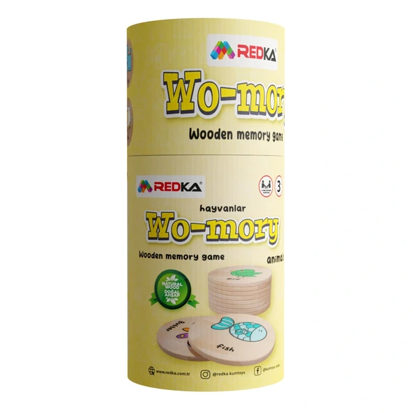 Redka Ahşap Hafıza Oyunu Hayvanlar - Redka Memory Game - Görsel Hafıza Oyunu Eşleştirme Oyunu ürün görseli 1
