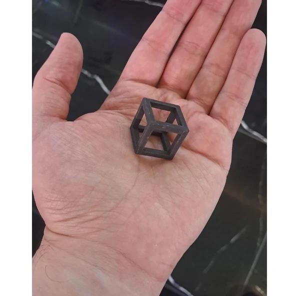 Akvaryum Dekor Karides Seramik Küp İnce 2x2 Cm ürün görseli 1