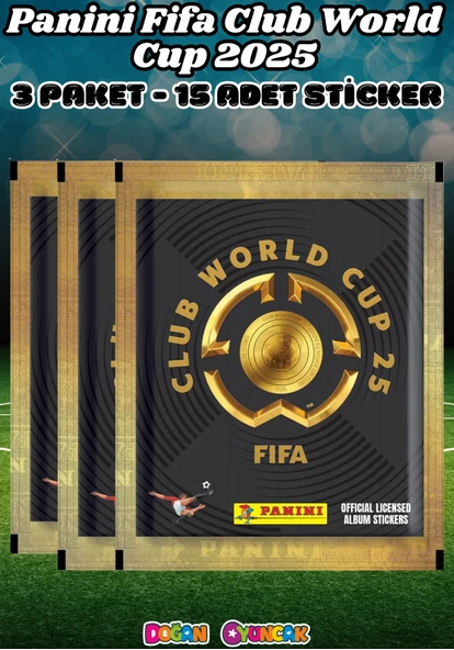 Panini FIFA Club World Cup 25 Sticker (3 Paket) - Fifa Dünya Kupası 2025 Trading Futbolcu Sticker Panini - Panini Sticke ürün görseli 1