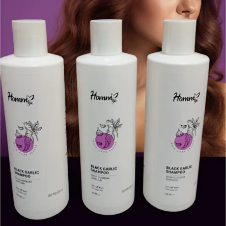HOMM BİTKİSEL SİYAH SARIMSAK ŞAMPUAN 400 ML 3'LÜ ürün görseli 1