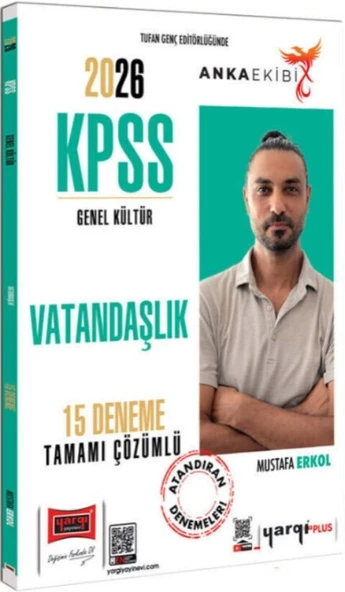 2026 KPSS Anka Ekibi Genel Kültür Tamamı Çözümlü Vatandaşlık 15 Deneme Yargı Yayınları ürün görseli 1