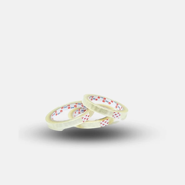 12mmX66M Şeffaf Selefon Bant (Selo)  / Boyut: 12 mm Genişlik x 66 Metre Uzunluk Renk	Şeffaf (Transparan) - 12 ADET - Resim 7