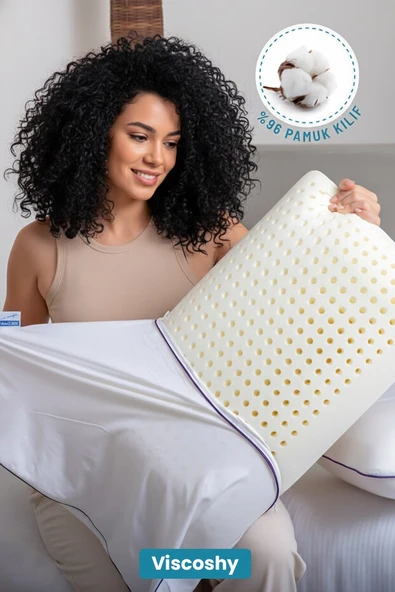 Viscoshy Solteria Çift Yüzey Farklı Sertlikte Ortopedik Visko, Lüks, Visco Yastık - Resim 5