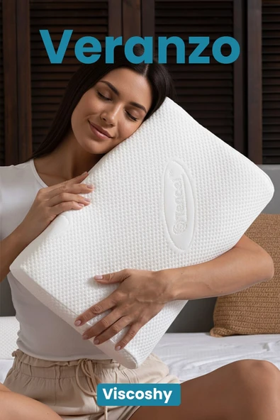 Viscoshy Veranzo Premium Gelişmiş Ergonomik Ortopedik Visko, Lüks, Visco Yastık - Resim 2
