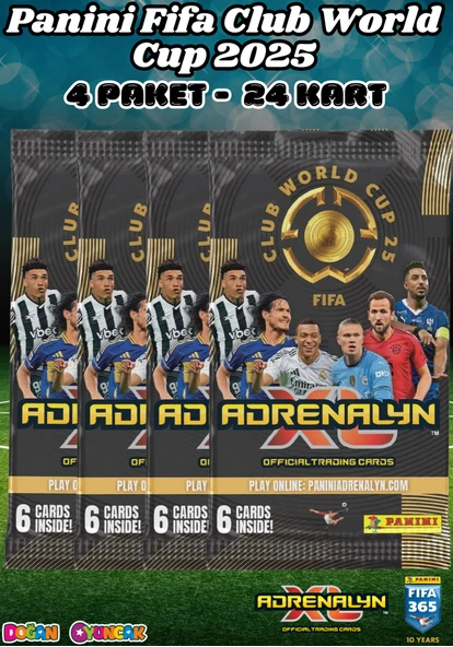 Panini FIFA Club World Cup 25 Trading Cards (4 Paket) - Fifa Dünya Kupası 2025 Trading Futbolcu Oyuncu Kartı Panini ürün görseli 1