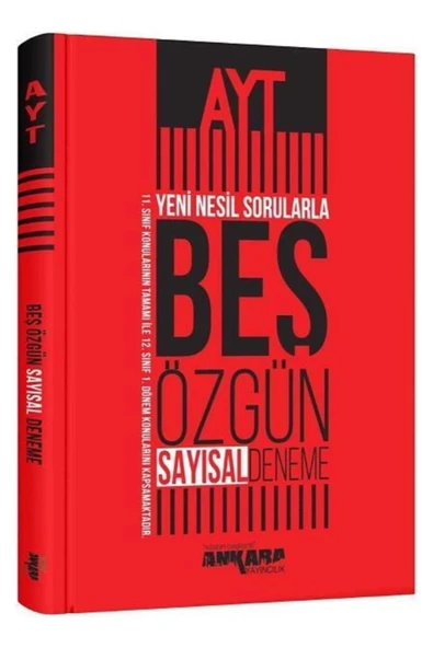 Ayt Sayisal 5 Özgün Deneme Ankara Yayınları ürün görseli 1