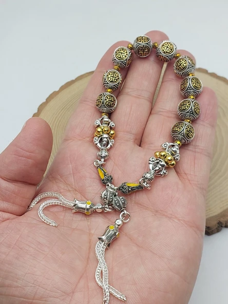 Zaza Prestij Serisi – Desenli Koleksiyonluk Zaza Tesbih 12*11mm (61244) ürün görseli 1