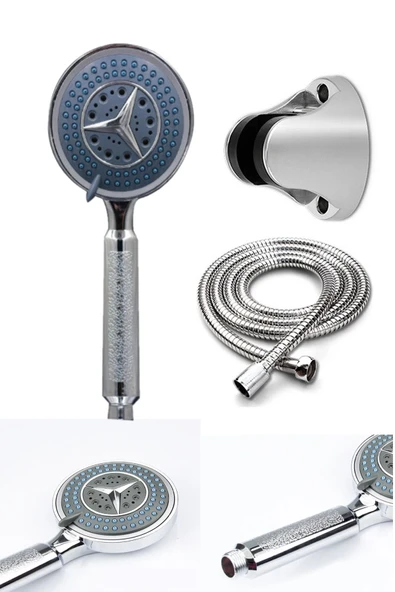 Fonksiyonlu Duş Başlığı Seti Başlık, Hortum Ve Mafsal Seti ürün görseli 1