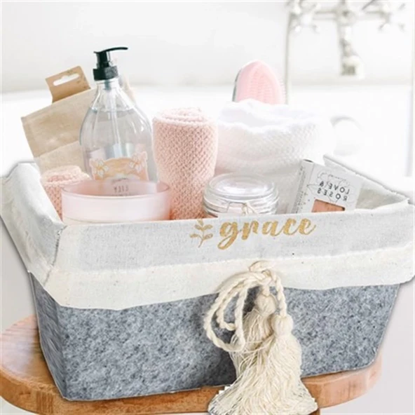 Çok Amaçlı Saklama Organizer Kutu Kare Keçe  Sepet (maxi) - 03426 ürün görseli 1