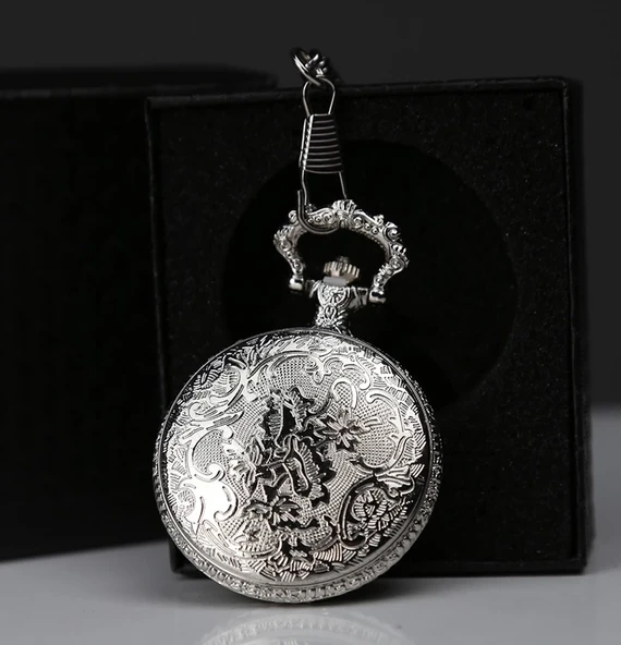 Özel Kutulu Antik Köstekli Saat Alk4674 - Resim 2