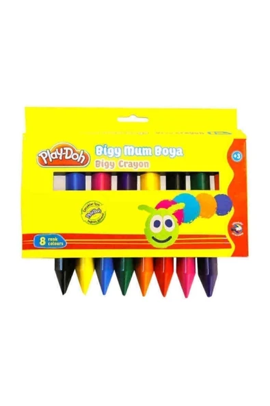 Play-Doh Bigy Crayon Mum Boya 8 Renk Cr012 ürün görseli 1