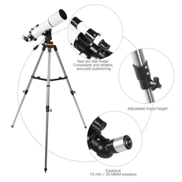 -cf50080 Yüksek Netlik Monoküler Kara Ve Uzay Teleskobu - Resim 2
