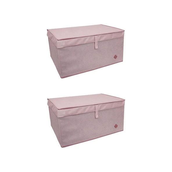 Düzenleyici Kutu Organizer Cırtlı Saklama Hurç Maxi Boy 30cm X 40cm X 50cm (5 Adet) - Resim 2