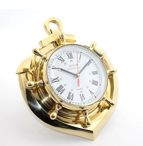 Pirinç Çapa Tasarımlı Dümenli Saat 2080 ürün görseli 1