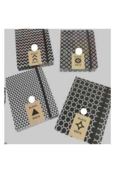 Liz Defter 14X20 Ofset Kapak Lastikli 120Yp.90Gr Siyah Defter Efsyh34 ürün görseli 1