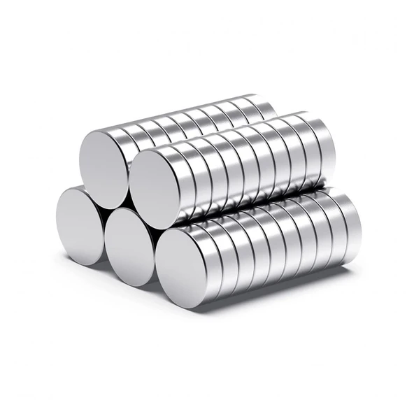 50 Adet 10x1mm Yuvarlak Neodyum Mıknatıs Güçlü Dayanıklı Magnet Nikel Kaplama - Resim 3