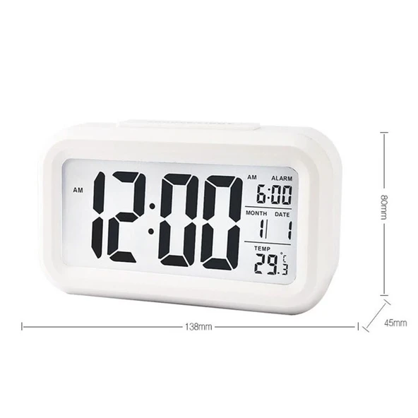 Dijital Alarmlı Masa Saati - Resim 4
