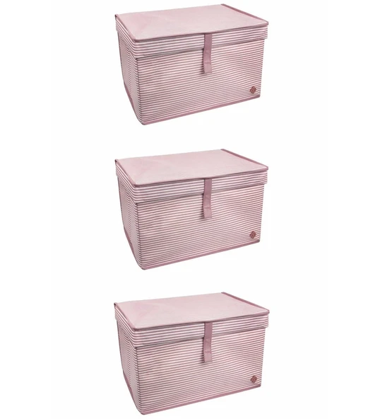 Çok Amaçlı Düzenleyici Kutu Organizer Cırt Cırtlı Hurç Mega Plus Boy 40cm X 30cm X 70cm (5 Adet) - Resim 2