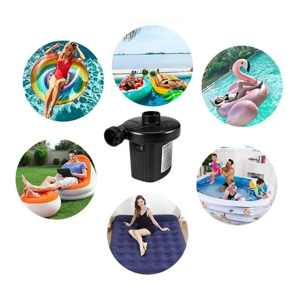 Elektrikli Hava Pompası Şişme Yatak - Lastik - Vakumlu Poşet Hava Kompresörü ürün görseli 1