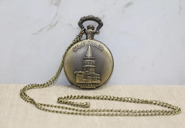 Galata Kulesi Tasarımı Köstekli Saat Alk4383 ürün görseli 1