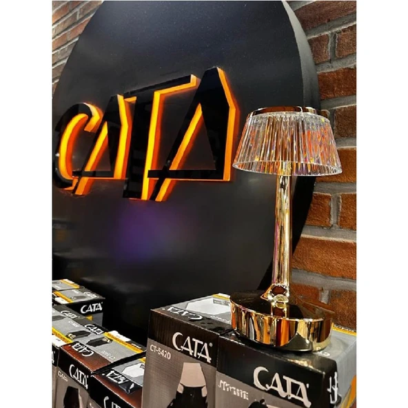Cata Rio Şarjlı Masa Lambası CT-8434 Tek Anahtarla 3 Renk CT-8434 - Resim 5