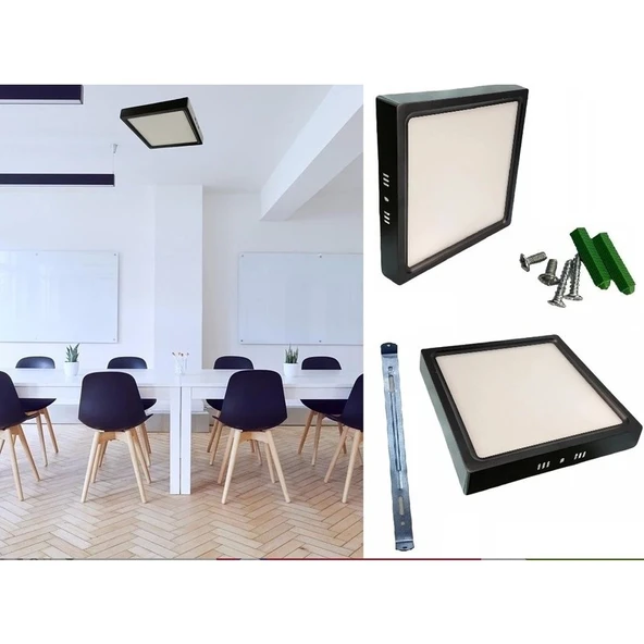 Cata Ct 5236 Siyah Kasa LED Spot 18W 6400K Beyaz Işık - Resim 2