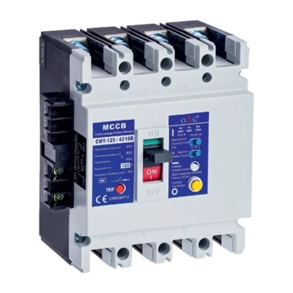 Oag 160A 50KA 4 Kutuplu Yangın Korumalı (Açtırma Bobinli) Kompakt Şalter ürün görseli 1