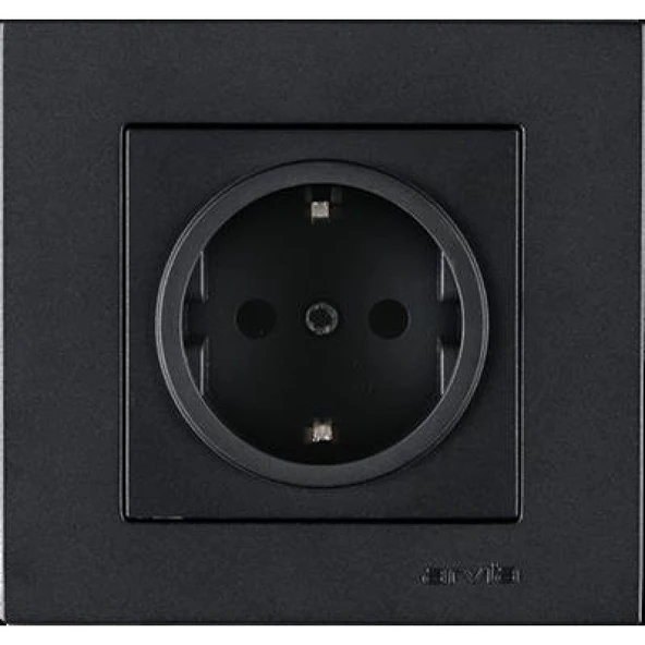 Arvia Karen Füme Topraklı Priz Çerçevesiz ürün görseli 1