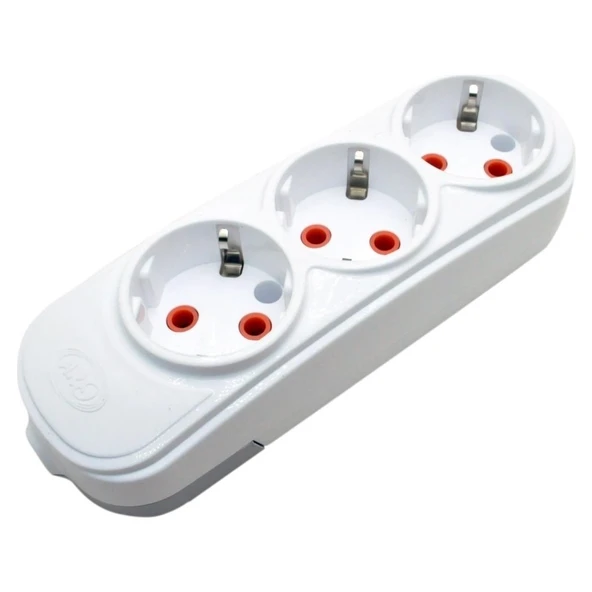 Ars 3'lü Topraklı Grup Priz ürün görseli 1