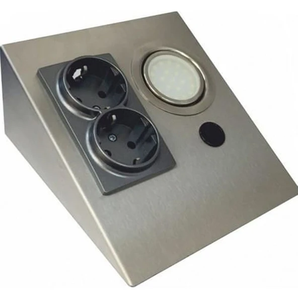 Cata Ct 5109 Çift Prizli Tezgah Aydınlatma ürün görseli 1