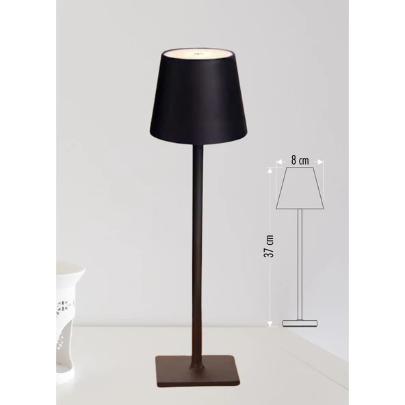 Cata CT-8437 Istanbul Şarjlı Masa Lambası - Siyah ürün görseli 1