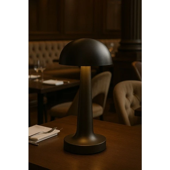 Cata 3 Işık Renkli Şarjlı Dim Edilebilir Masa Lambası Siyah Kasa Ct-8428. - Resim 3