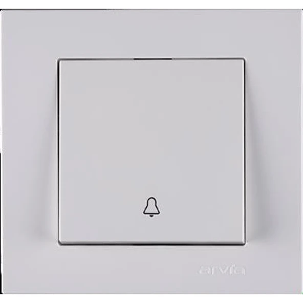 Arvia Karen Beyaz Zil Anahtarı Çerçevesiz ürün görseli 1