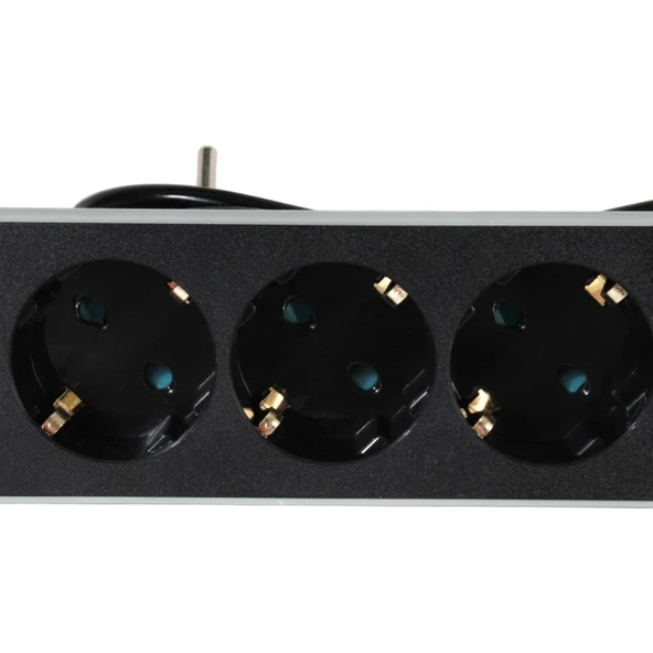 Ars 2 USB 2 Type C Girişli Akım Korumalı 2 Metre 3'lü Priz - Resim 5