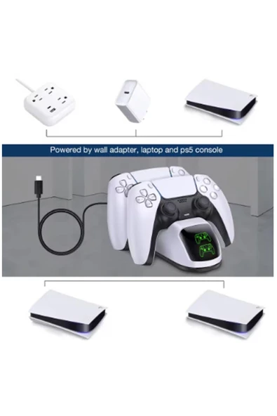 Ps5 Dualsense Şarj Istasyonu Playstation 5 Uyumlu Charging Station - Resim 5