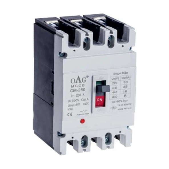 Oag 25A 12KA 3 Kutuplu Sabit Tip Kompakt Şalter ürün görseli 1