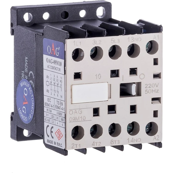 Oag 9 Amper 4kw Mini Kontaktör Kapalı Kontak ürün görseli 1